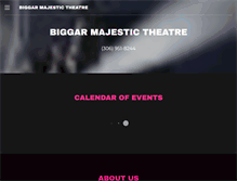 Tablet Screenshot of majestictheatre.ca